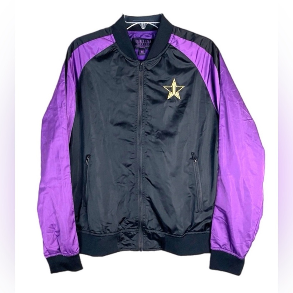 Jeffree Starr Black & Purple Bomber Jacket Size Large - Picture 5 of 5